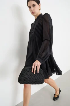 Pochette a rete - Nero