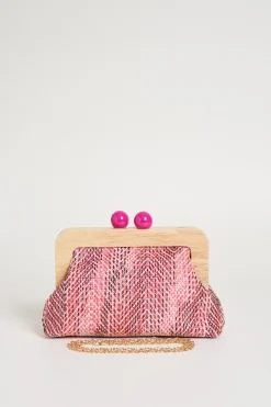 Pochette con boules - Rosa