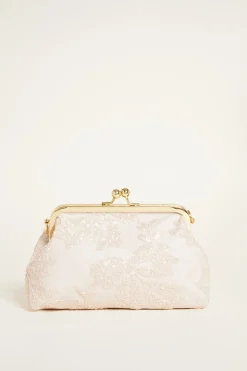 Pochette con paillettes - Rosa
