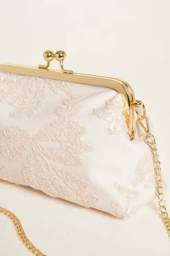 Pochette con paillettes - Rosa