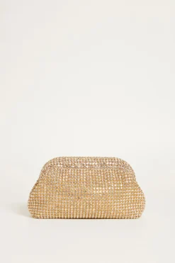 Pochette con strass - Oro