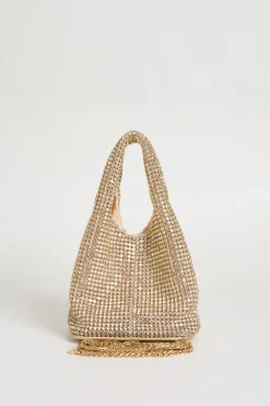 Pochette con strass - Oro