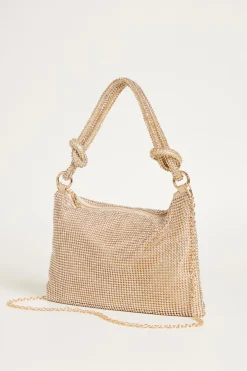Pochette con strass - Oro