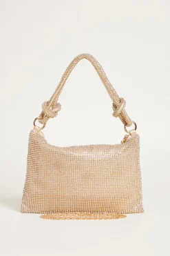 Pochette con strass - Oro