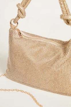Pochette con strass - Oro