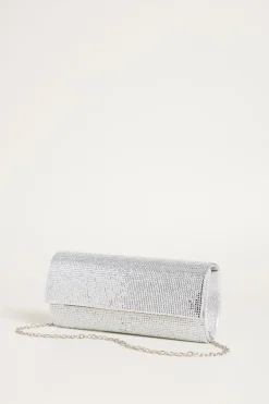 Pochette di strass - Argento