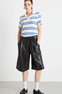 Polo in jersey - Blu Bianco