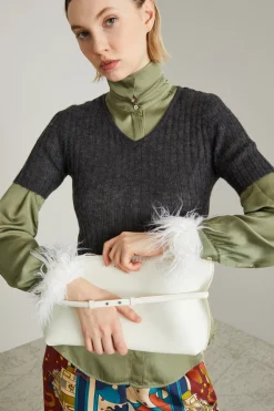Polsini effetto peluche - Bianco
