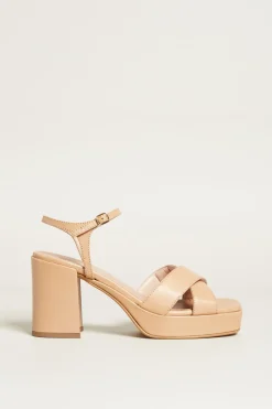 Sandali con fascia incrociata - Rosa