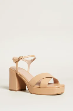 Sandali con fascia incrociata - Rosa