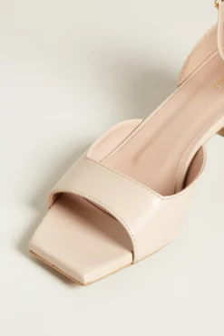Sandali con punta squadrata - Rosa Chiaro