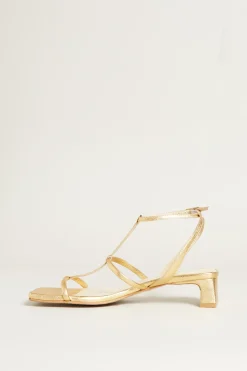 Sandali con tacco - Oro