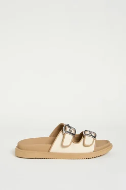 Sandali con borchie - Beige