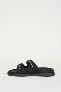 Sandali con borchie - Nero