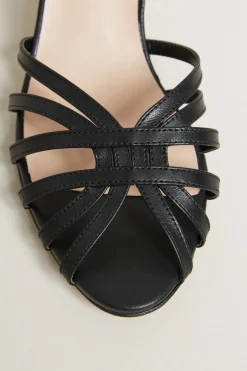 Sandali con listini - Nero