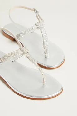 Sandali con strass - Argento