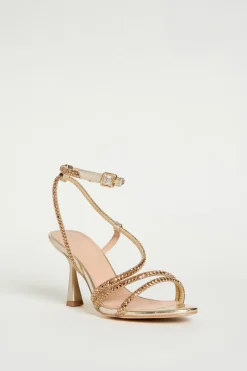 Sandali con strass - Oro