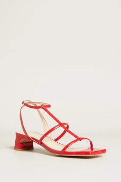 Sandali con tacco - Rosso
