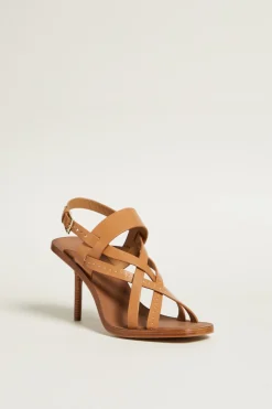 Sandali in pelle - Cuoio