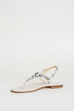 Sandali in pelle laminata - Animalier