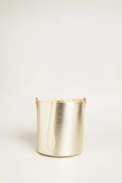 Secchiello in tessuto spalmato - Oro Laminato