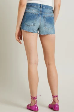 Short in denim - Blu