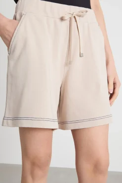 Shorts in felpa - Beige
