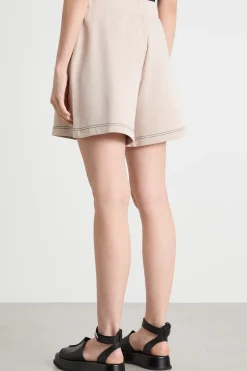 Shorts in felpa - Beige