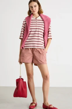 Shorts in taffetà - Rosa