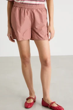 Shorts in taffetà - Rosa
