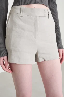 Shorts in tela - Beige