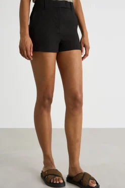 Shorts in tela - Nero