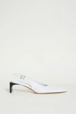 Slingback a punta - Bianco