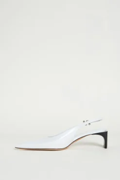 Slingback a punta - Bianco