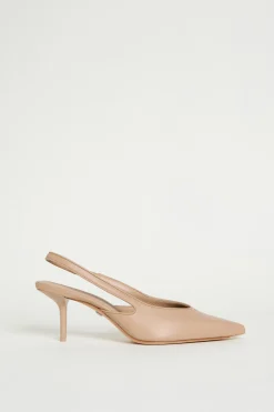 Slingback in nappa - Beige