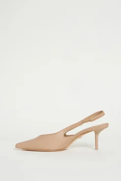 Slingback in nappa - Beige