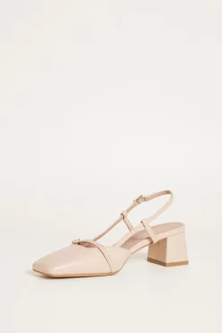 Slingback in pelle - Rosa