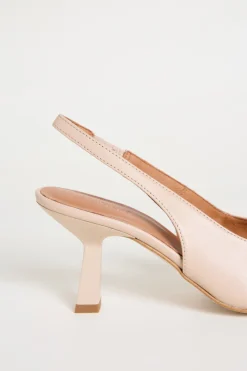 Slingback in pelle - Rosa