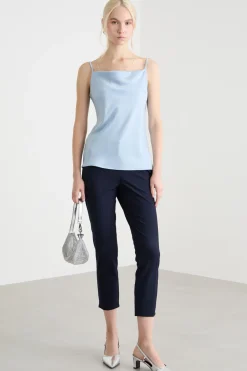 Slip top fluido - Azzurro