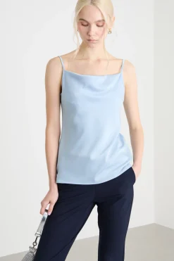 Slip top fluido - Azzurro