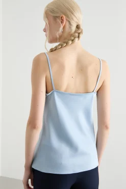 Slip top fluido - Azzurro