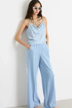 Slip top fluido - Azzurro
