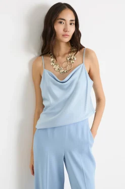 Slip top fluido - Azzurro