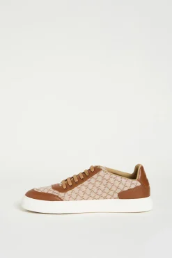 Sneaker in jacquard - Beige Marrone