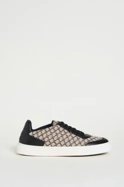 Sneaker in jacquard - Beige Nero