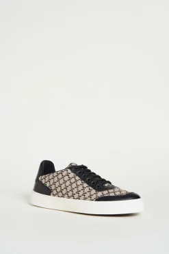 Sneaker in jacquard - Beige Nero