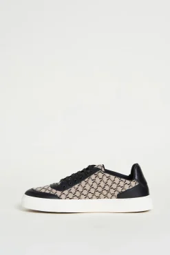 Sneaker in jacquard - Beige Nero