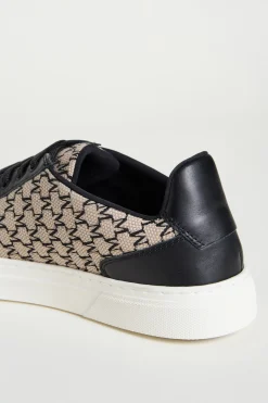 Sneaker in jacquard - Beige Nero