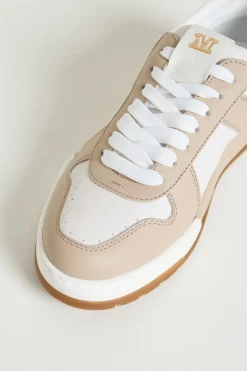 Sneaker in pelle - Bianco Beige
