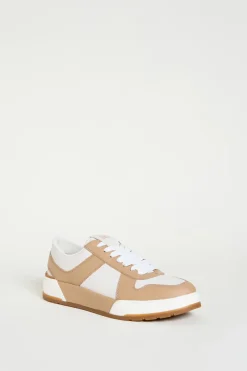 Sneaker in pelle - Cammello Bianco